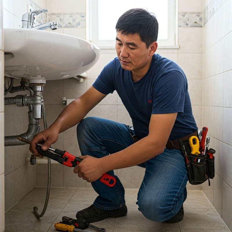 Plumber at Work